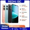 Xiaomi Redmi 15C Smartphone 4+256GB Cámara Dual AI 50MP Pantalla 6,9" 120 Hz Procesador Octacore Batería 6000 mAh Negro Versión ES